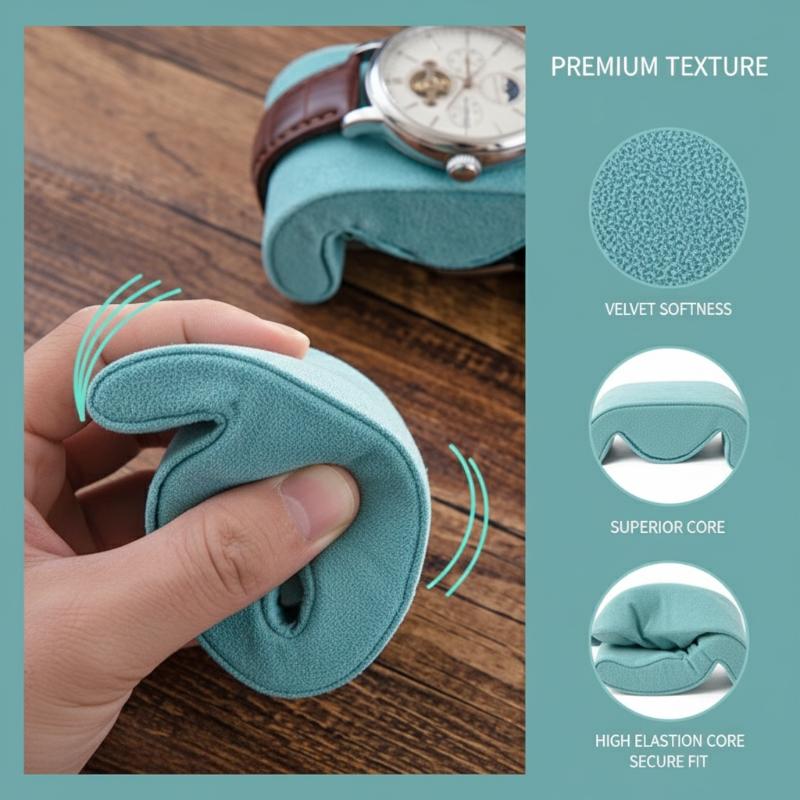 エレガントなソフトフランネル製腕時計クッション、ジュエリーデ - Jewelry Organizer Watches のレビューと価格