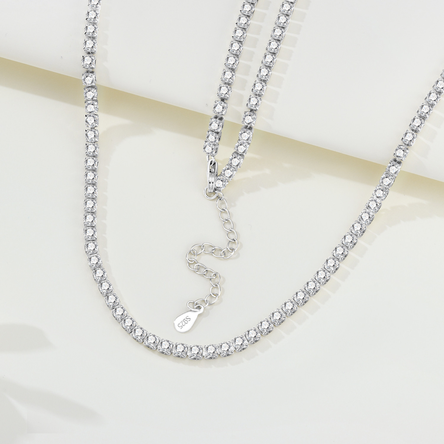Orstarry S925 スターリングシルバーネックレステ - Tennis Bracelet Cubic のレビューと価格