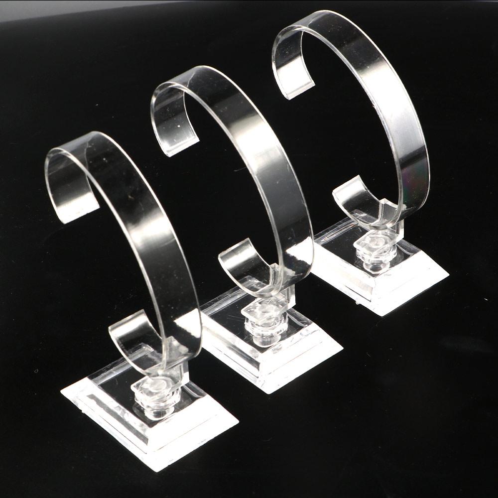 透明な時計ディスプレイラックブレスレットバングルジュエリーラ - Jewelry Watches For Women のレビューと価格