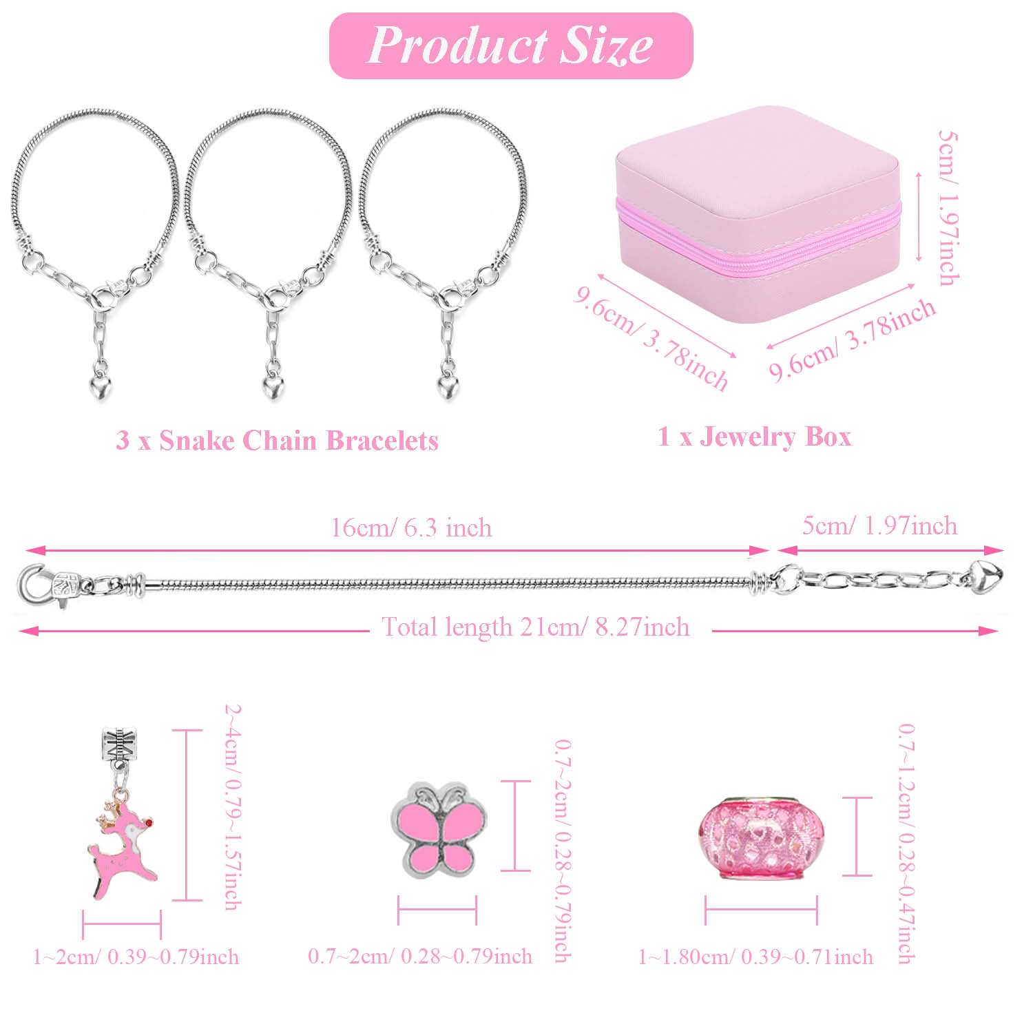 68個のピンクビーズジュエリーセット、ピンクのジュエリーボッ - Fine Jewelry & Watches Photos のレビューと価格