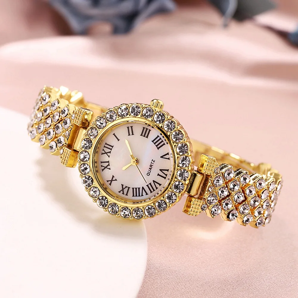 女性クォーツ時計ブレスレットファッション腕時計女性用ステンレ - Jewelry Watches For Women のレビューと価格